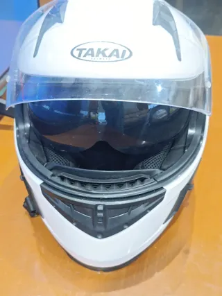 Casco Moto Takai Blanco