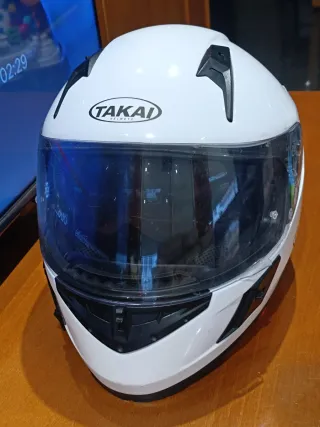 Casco Moto Takai Blanco