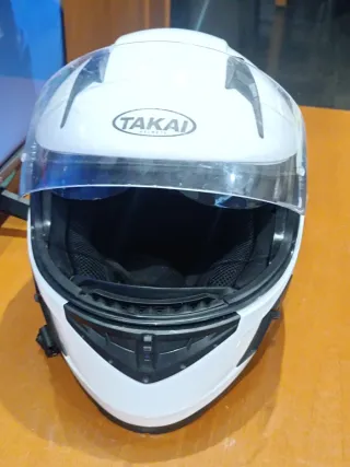 Casco Moto Takai Blanco