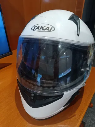 Casco Moto Takai Blanco