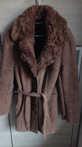 Pelliza ante forrada pelo marrón