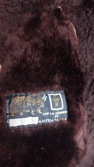 Pelliza ante forrada pelo marrón