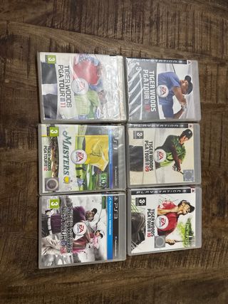 6 Juegos Tiger Woods PGA Tour PS3