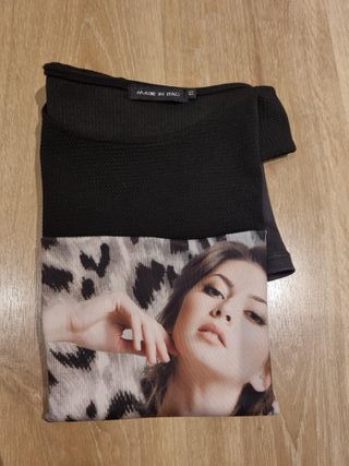 Vestido corto estampado mujer T. M