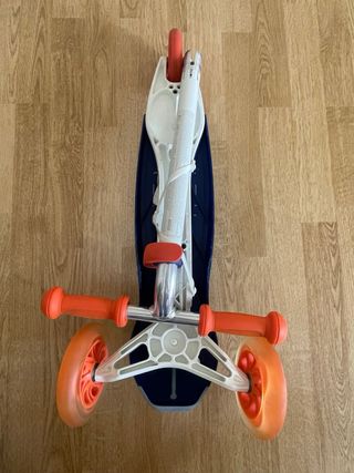 Patinete 3 Ruedas Infantil Azul/Naranja