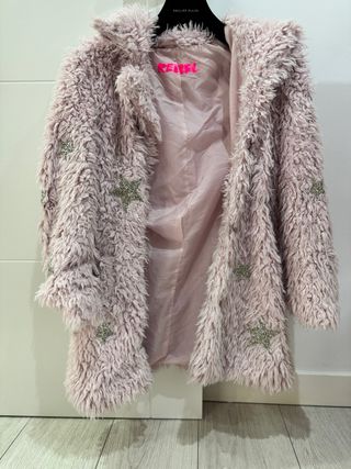 Abrigo Rebel estrellas rosa talla única