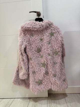 Abrigo Rebel estrellas rosa talla única