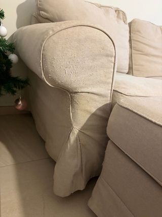 Sofá de 3 plazas beige