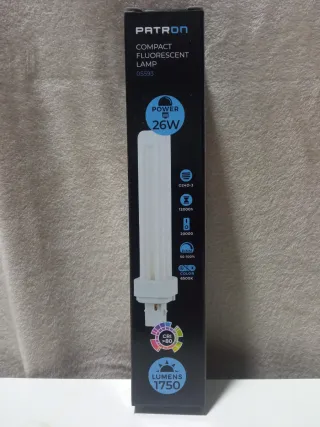 Pack 2 Bombillas Fluorescentes Compactas PATRON 26