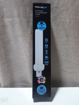 Pack 2 Bombillas Fluorescentes Compactas PATRON 26