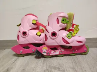 Patines en línea rosas para niña