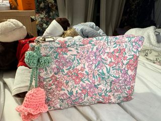 Neceser algodón flor liberty con llavero