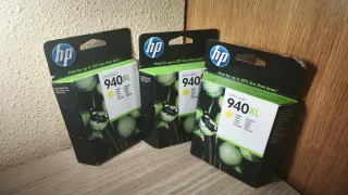 Cartucho Tinta HP 940XL Amarillo Original, pack 3
