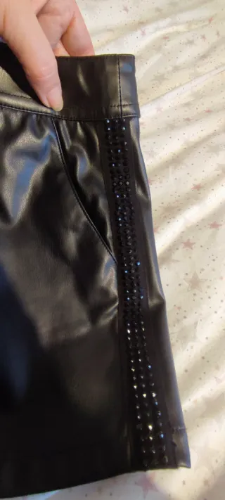 Pantalón corto polipiel niña Boboli T8