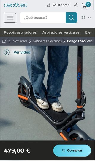 Patinete Eléctrico Cecotec Bongo GS65