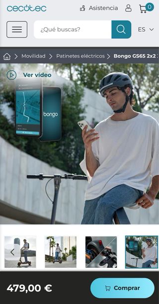 Patinete Eléctrico Cecotec Bongo GS65