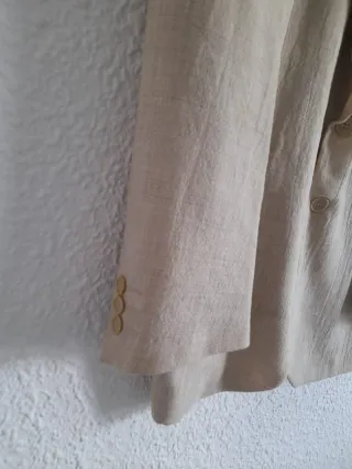 Chaqueta de traje Made in Italy beige