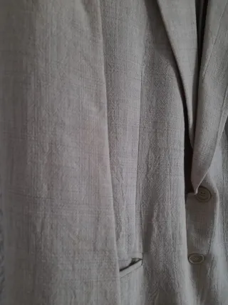 Chaqueta de traje Made in Italy beige