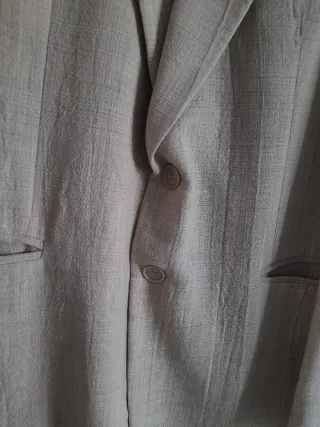 Chaqueta de traje Made in Italy beige