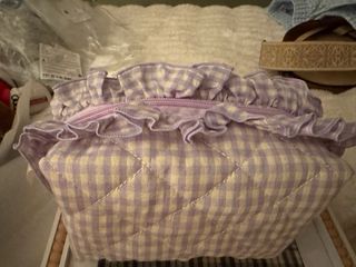 Neceser cuadros vichy algodón