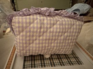 Neceser cuadros vichy algodón