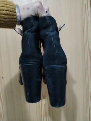 Botines negros plataforma talla 40