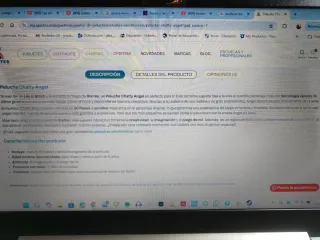 Muñeca Angel Peluche Morado