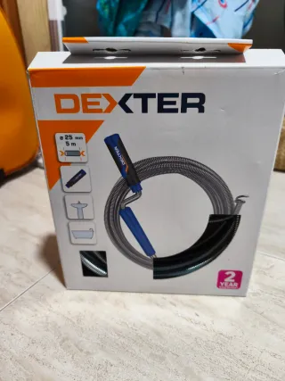 Desatascador Dexter 5m con manivela