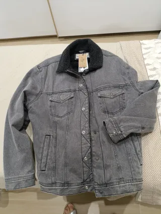 Giubbotto jeans uomo con pelliccia