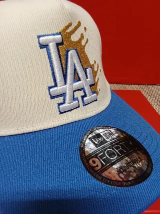 Gorra New Era 9Forty Beige y Azul Talla única adul