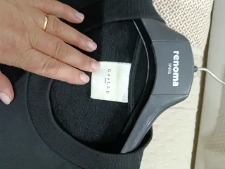 Felpa GAELLE PARIS Girocollo Nera