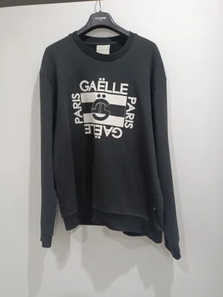 Felpa GAELLE PARIS Girocollo Nera