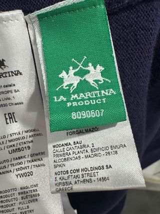 Jersey La Martina Azul Marino