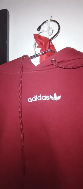 Sudadera Adidas Roja con Logo