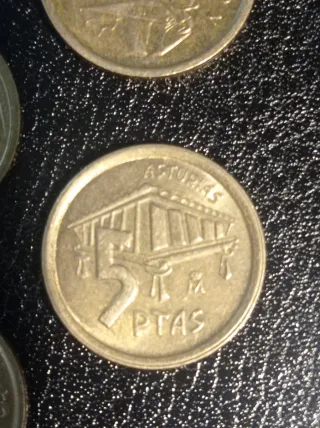 Lote 7 monedas 5 Ptas