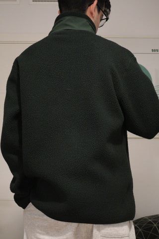 Cazadora Forro Polar H&M Verde Talla L