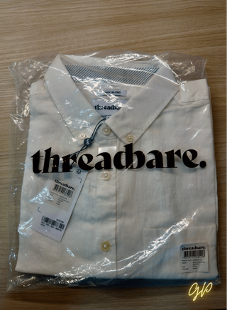 Camicia Threadbare Lino Maniche Corte Bianca