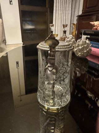 Caneca Alemã Cristal C/ Tampa Metal