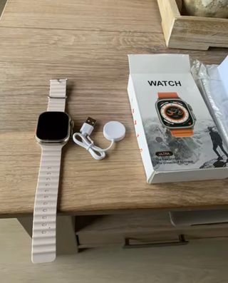 Reloj Inteligente Rosa y Dorado