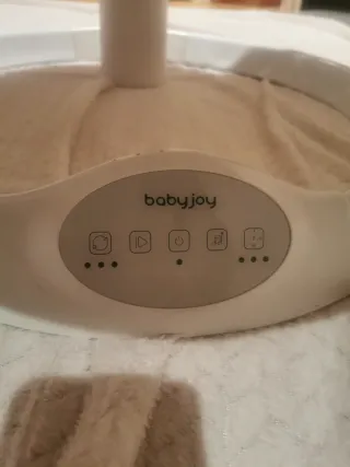 Hamaca para bebé gris con capota