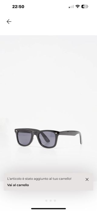 Occhiali da sole neri UV400