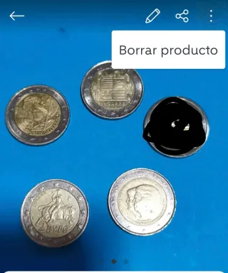 Lote 4monedas 2 euros diferentes países