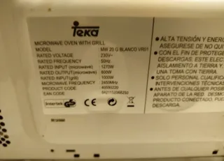 Microondas Teka