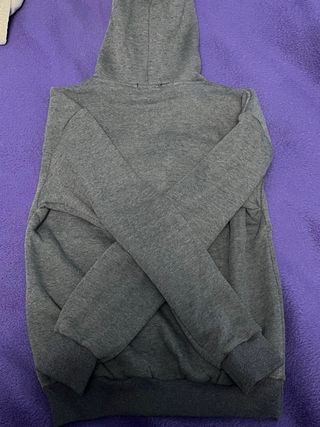 Sudadera Gris con Bolsillo Cremallera