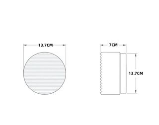 Lámpara LED Redonda Interior/Exterior Nueva, - 70%