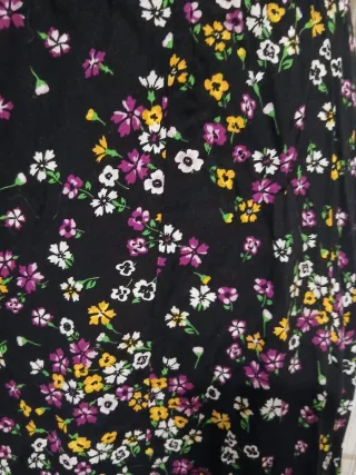 Falda larga estampada floral