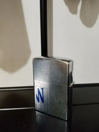 Accendino Zippo Argentato con N
