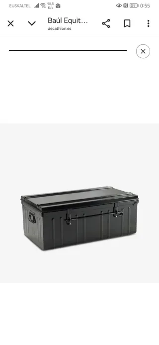 Baúl Metálico Negro 95L