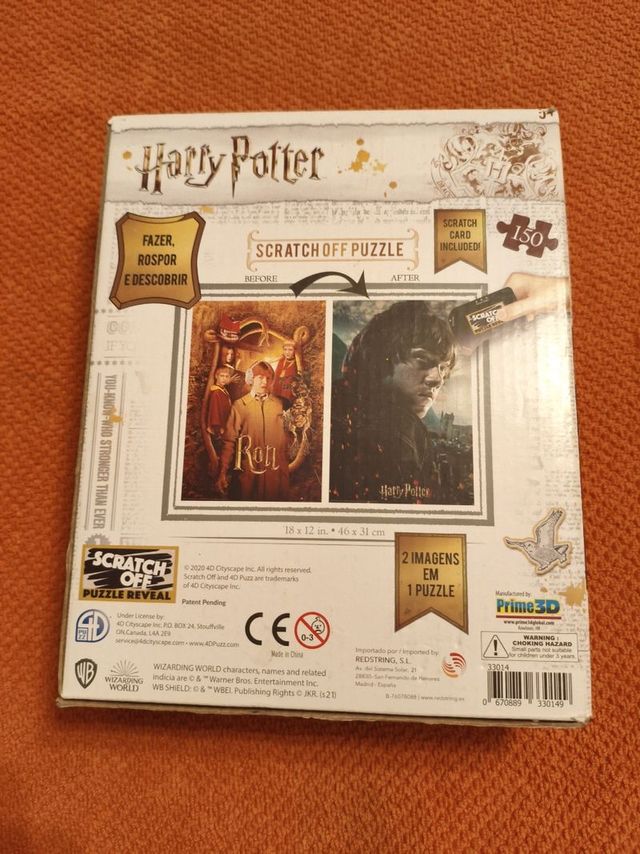 Puzzle Harry Potter Scratch Off 2 Imágenes