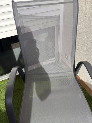 Tavolo da giardino in vetro e metallo